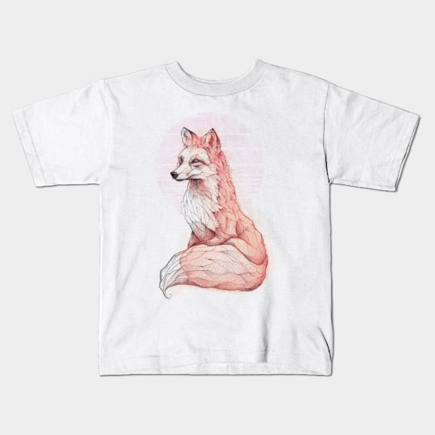 Vulpes Kids T-Shirt by mikekoubou